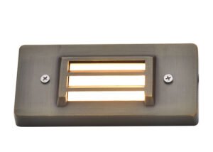 louved heavy duty cast brass deck light